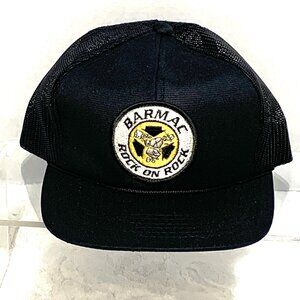 BARMAC ROCK ON ROCK Patch Snap Back Trucker Hat Youngan